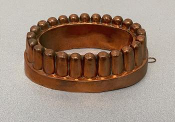 Image of Antique oval copper baking mold