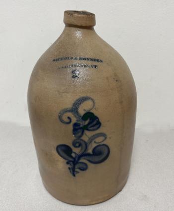 Image of Stoneware jug by Nichols and Boynton Burlington VT