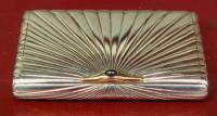 Vintage Art Deco sterling silver compact