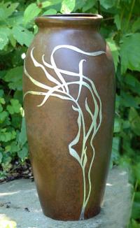 American MetalSmith Sterling Silver Bronze Vase