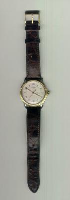 Mans Chaumet silver and gold wrist watch
