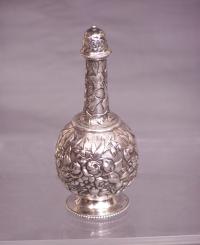 Kirk and Sons sterling silver repousse rosewater sprinkler c1900