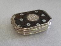 French silver and Tortoiseshell pique snuff box Grebeude c1723