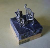 Yaacov Heller sterling silver sculpture of David