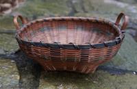 Vintage Eastern Woodland Indian painted splint basket c1920