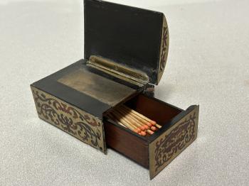 Image of 19thc French boulle match box