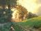An October Sunset by Frank Bicknell NA entry Old Lyme Impressionist Artist