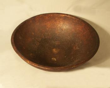 Image of Early American country kitchen wooden maple bowl c1800