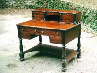 Victorian furniture carved mahogany desk