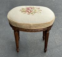 French upholstered footrest c1875