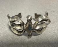 Old Pawn Navajo sandcast silver cuff bracelet