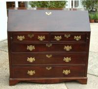Period English drop front Chippendale desk in mahogany