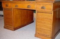 Victorian Oak Partners Desk c1900