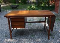 Vintage Hans Olsen modern teak desk c1960