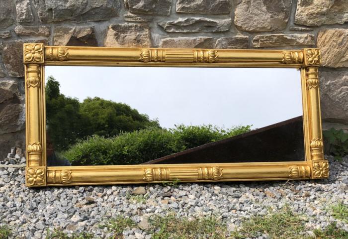 French Empire gold leaf mirror c1840