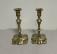 English brass candlesticks c1760-1780