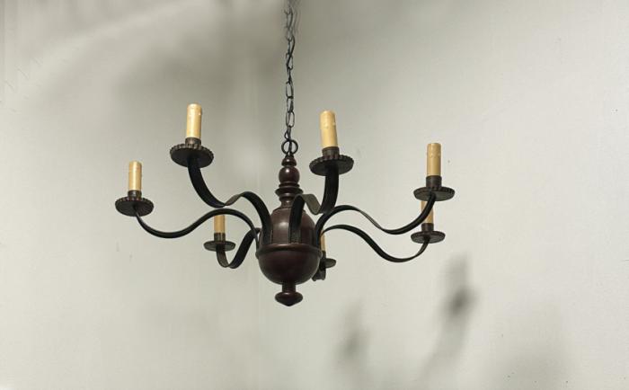 Richard Scofiled Colonial chandelier by Period Lighting Fixtures c1985