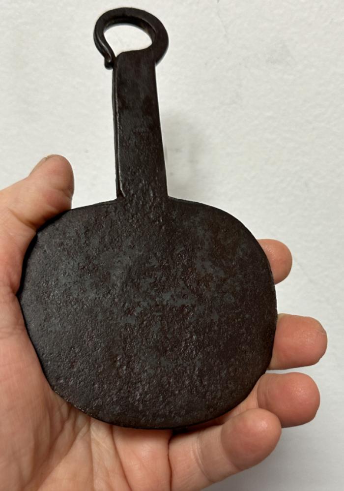 Early American iron butter patter circa 1800