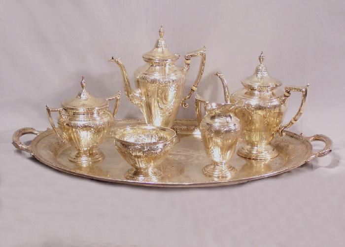 Gorham Maintenon sterling tea and coffee service