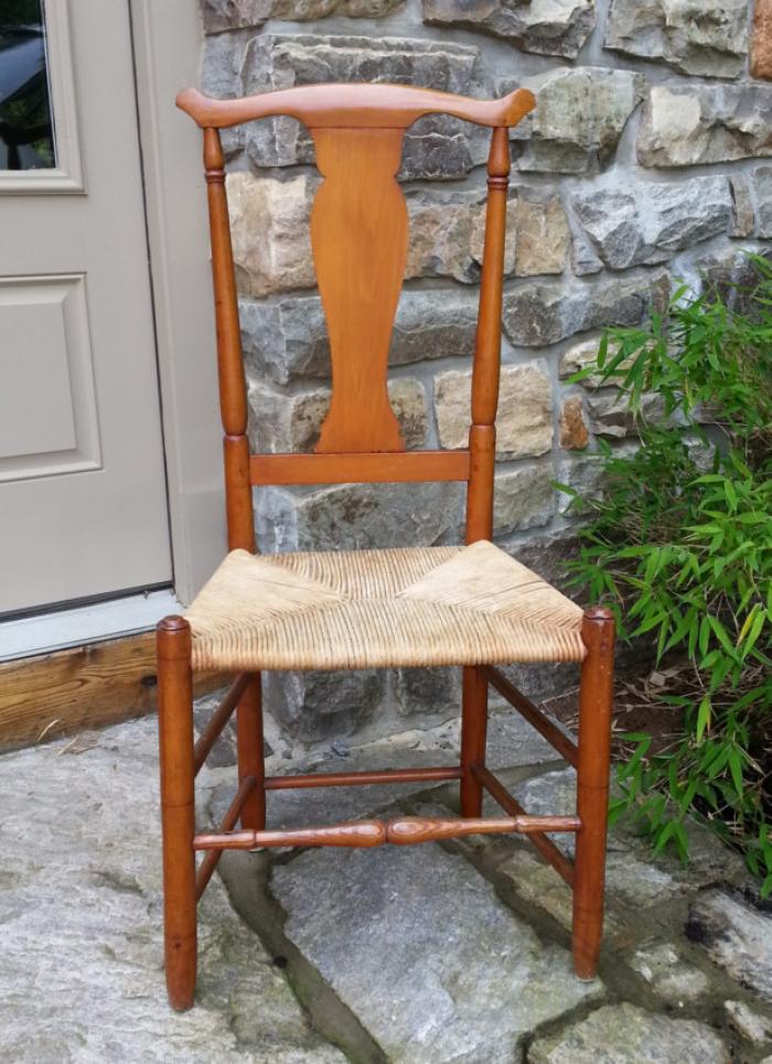 Queen Anne maple side chair New England c1720
