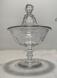 19thc  American flint glass covered compote