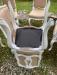 Country French dining chairs in white paint