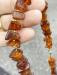 Vintage strand of amber beads