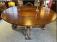 English Charles Il style oak dining table