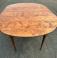 D R Dimes tiger maple table with two leaves