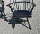 Ashlen set of crackle black Windsor chairs