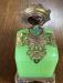 Antique French green opaline perfume bottle c1860