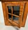 Handmade tiger maple wall cabinet with drawer
