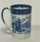 Staffordshire blue and white earthenware mug c1810