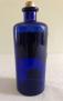 Cobalt glass Cherry Laurel Water poison bottle