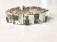 Artisan Taxco sterling and turquoise hand made bracelet c1980