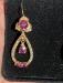 14k Ruby and diamond earrings