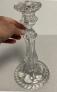 Antique Baccarat clear crystal candlestick c1850