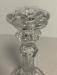 Antique Baccarat clear crystal candlestick c1850