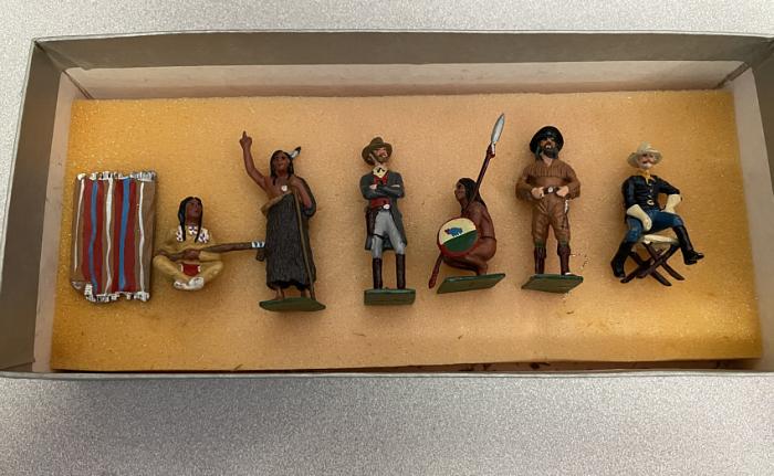 Vintage Four Feathers Wild West toy set c1980