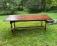 D R Dimes cherry dining table with stretcher base