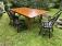 Large tiger maple dining table