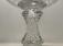 Large American blown clear glass footed compote c1840