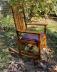 Vintage Stickley oak rocker with leather seat