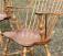 D R Dimes pine continuous arm Windsor chairs
