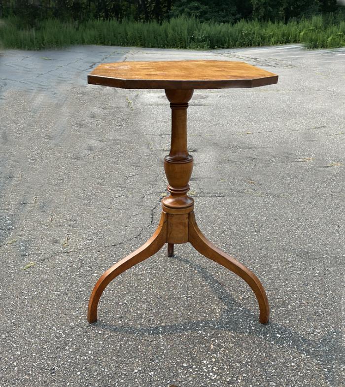 Early American spider foot candle stand c1810