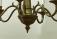 French Empire style brass chandelier
