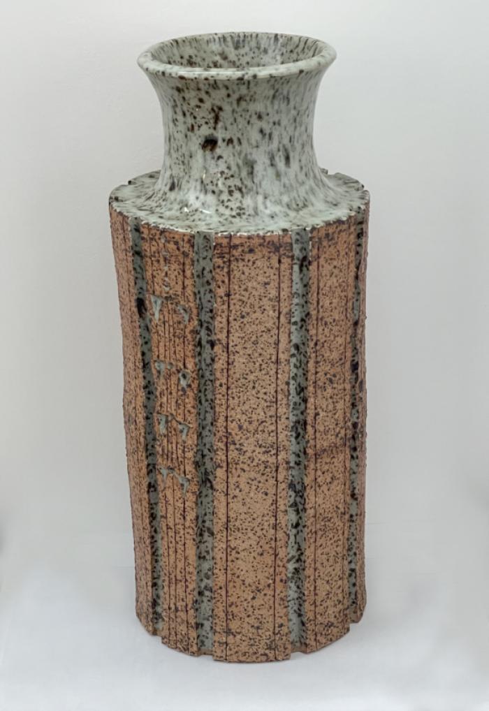 Mid century Japanese studio pottery vase