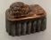 19c English copper top mold in artichoke motif