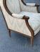 French walnut wing chair or Bergere circa 1900
