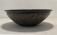 Murano glass black scavo bowl signed Barbini